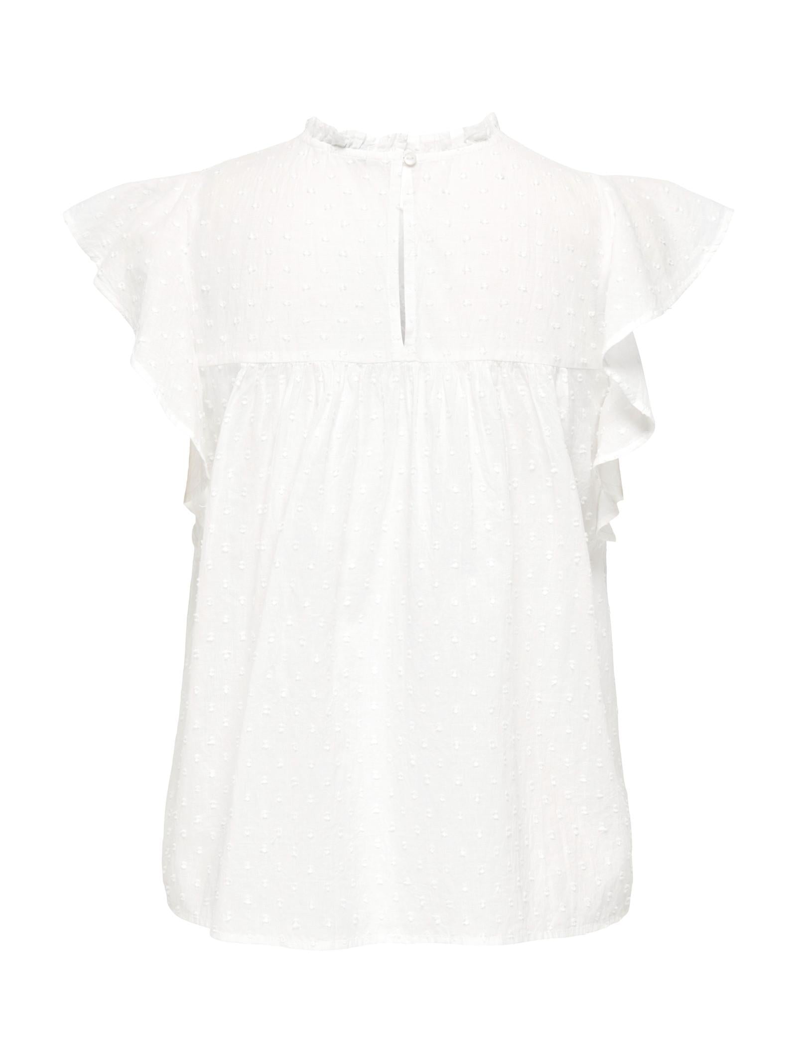 T-shirt Only Bianco Katti volant 15337637 /Cloud Dancer ONLY 
