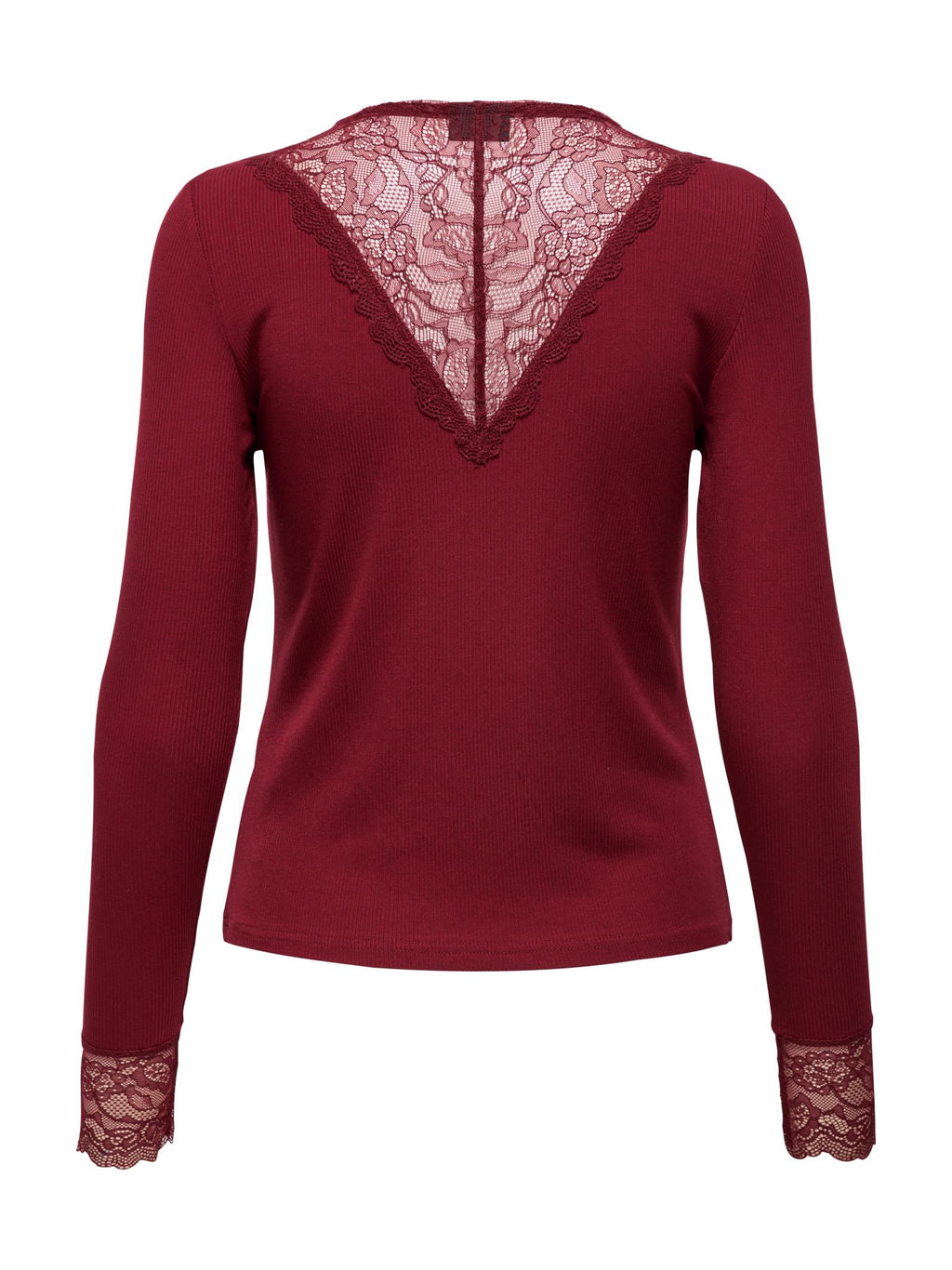 T-shirt Jacqueline De Yong Roxy Bordeaux pizzo 15317464 /Cabernet JDY 