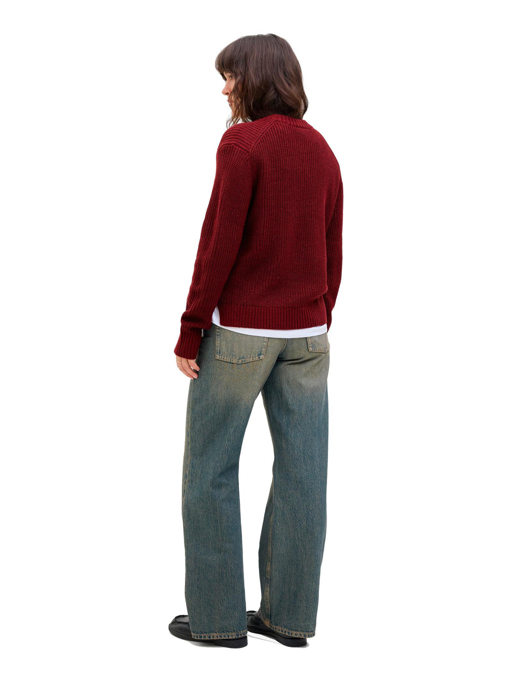 Maglia JJXX Global Bordeaux Loose 12288012 /Cabernet JJXX 