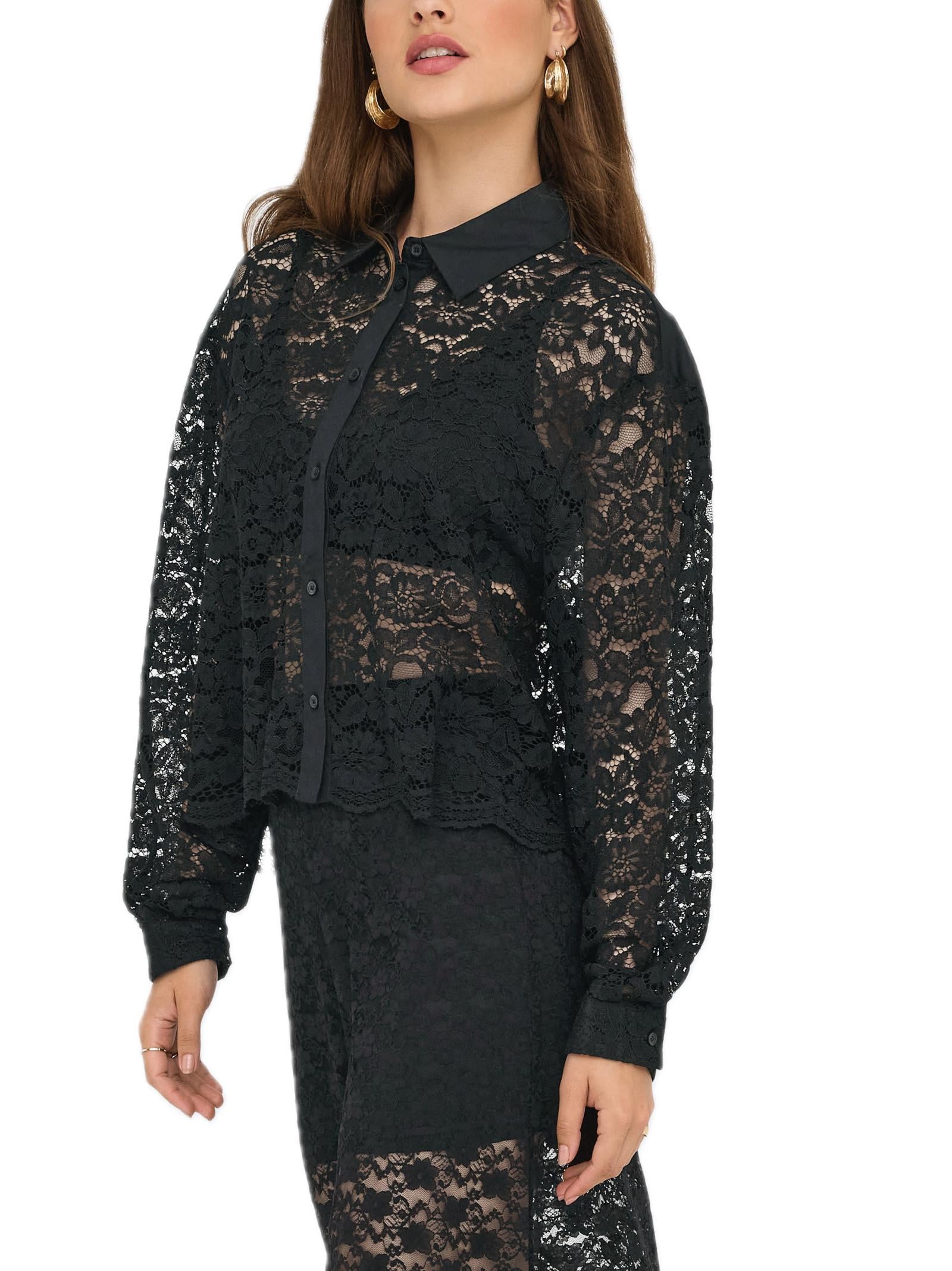 Camicia Only Lilli Nero trasparente 15356977 /Black ONLY 