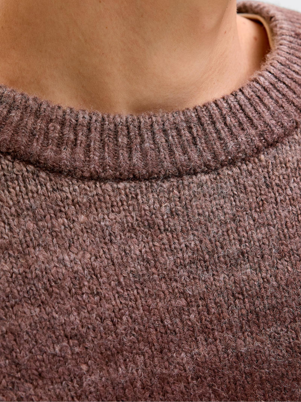 Maglia Jack & Jones Meadows Marrone melange 12283641 /Deep Mahogany JACK & JONES 