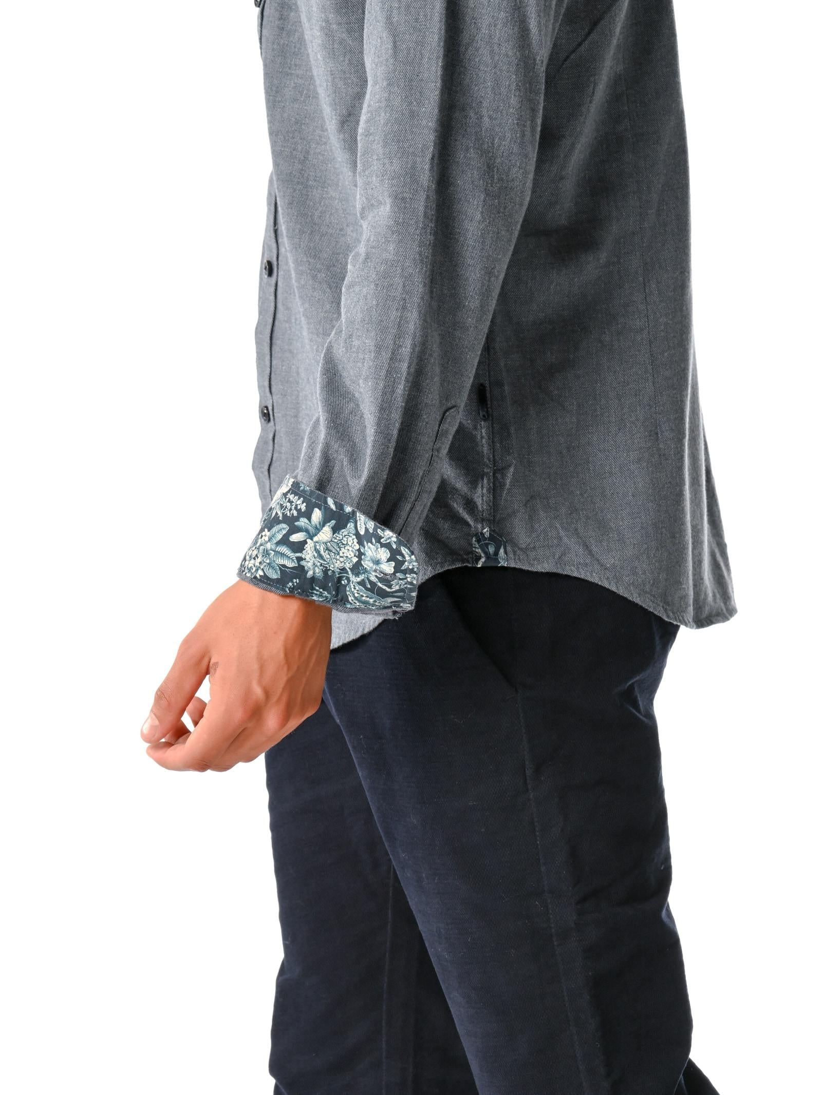 Camicia Gianni Lupo Blue Denim in fllanella GL126DA BLU DENIM GIANNI LUPO 