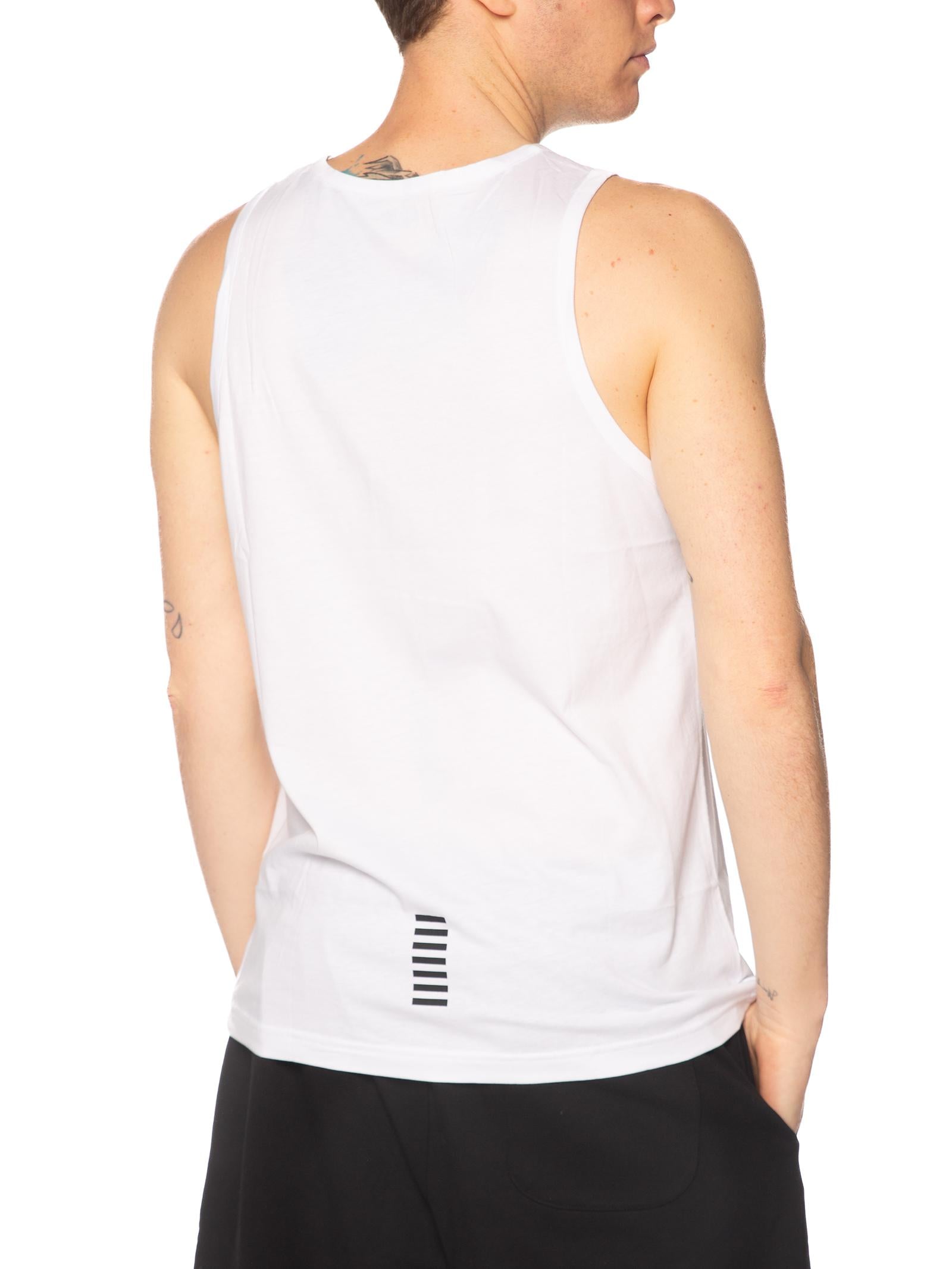 Canotta Emporio Armani Bianco logo centrale 7M000295 UC0002 EA7 