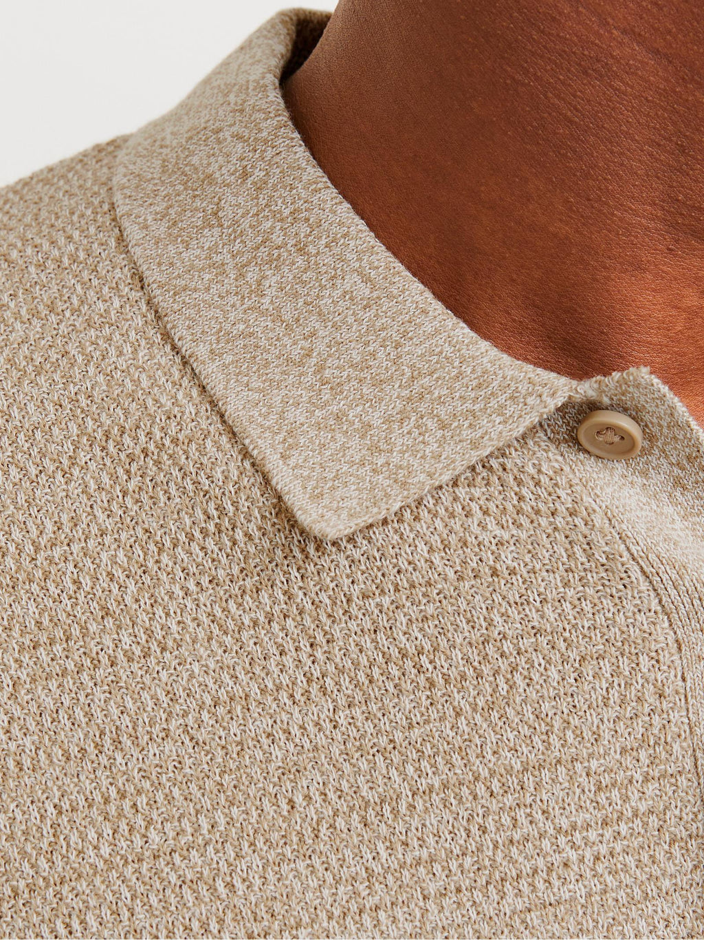 Polo Jack & Jones George Beige a manica corta 12268281 /Coriander JACK & JONES 