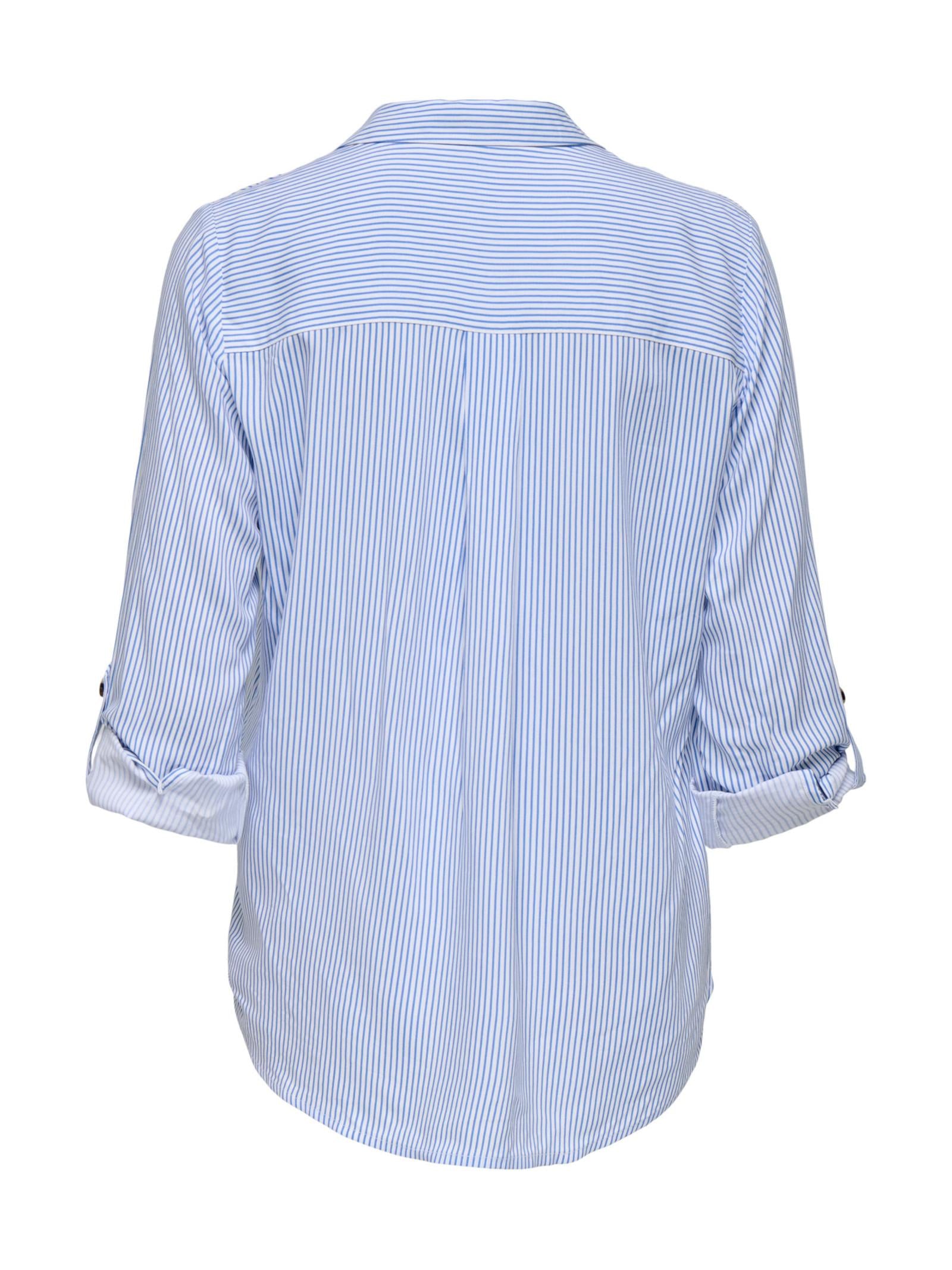 Camicia Only Yasmin Bianco Celeste con scollo a V 15281677 /Marina ONLY 