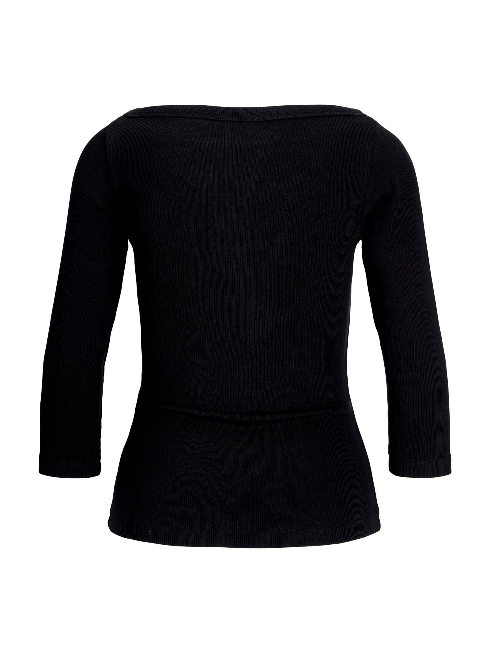 T-shirt JJXX Fifi Nero scollo a barca 12272119 BLACK JJXX 