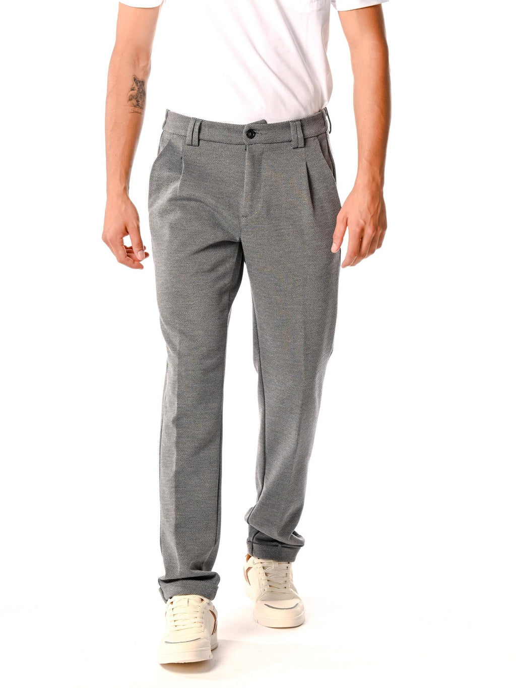 Chino Gianni Lupo Grigio in punto milano GN21784 GRIGIO GIANNI LUPO 