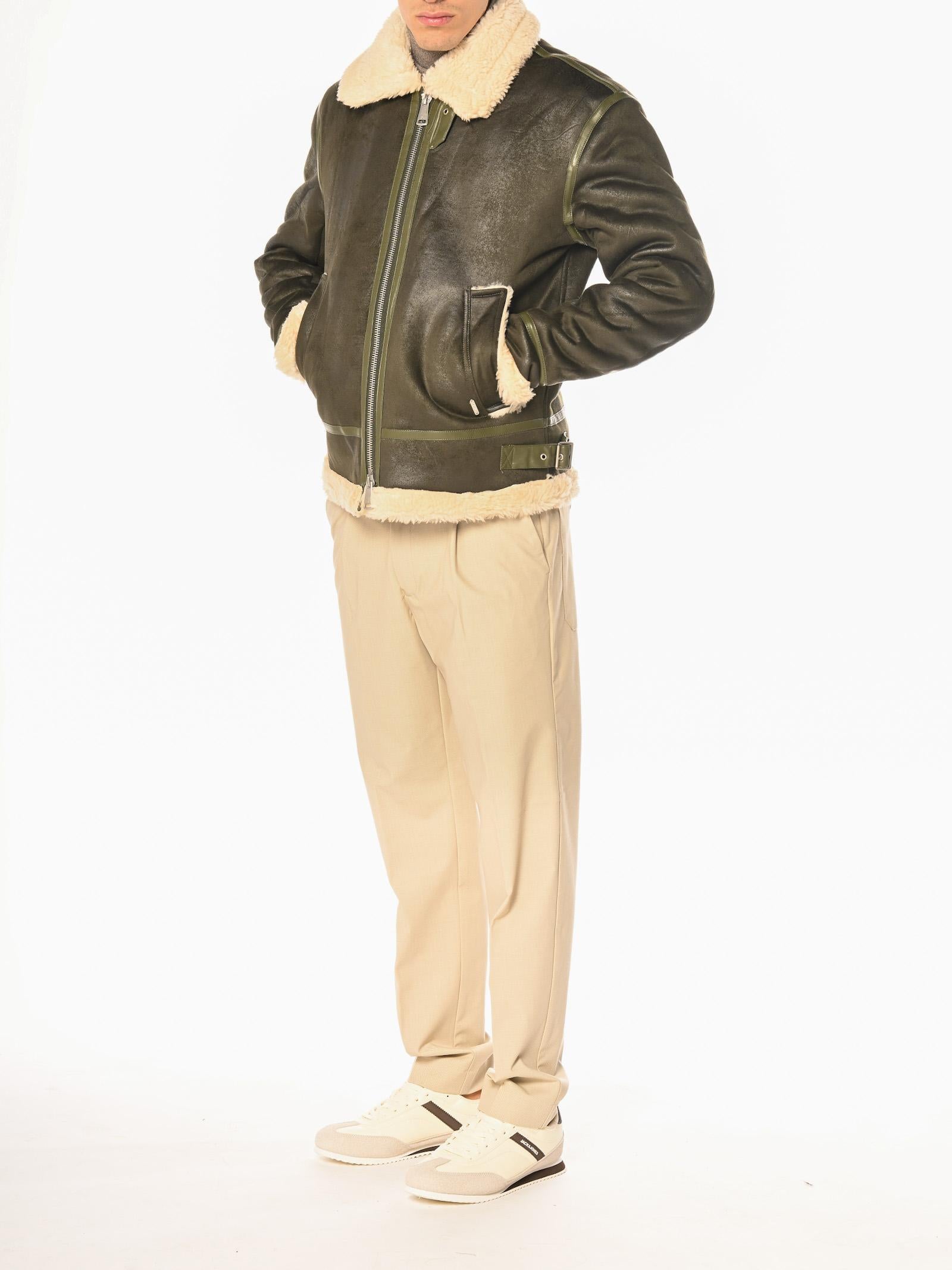 Bomber Gianni Lupo Verde Montone GL9800 VERDE GIANNI LUPO 