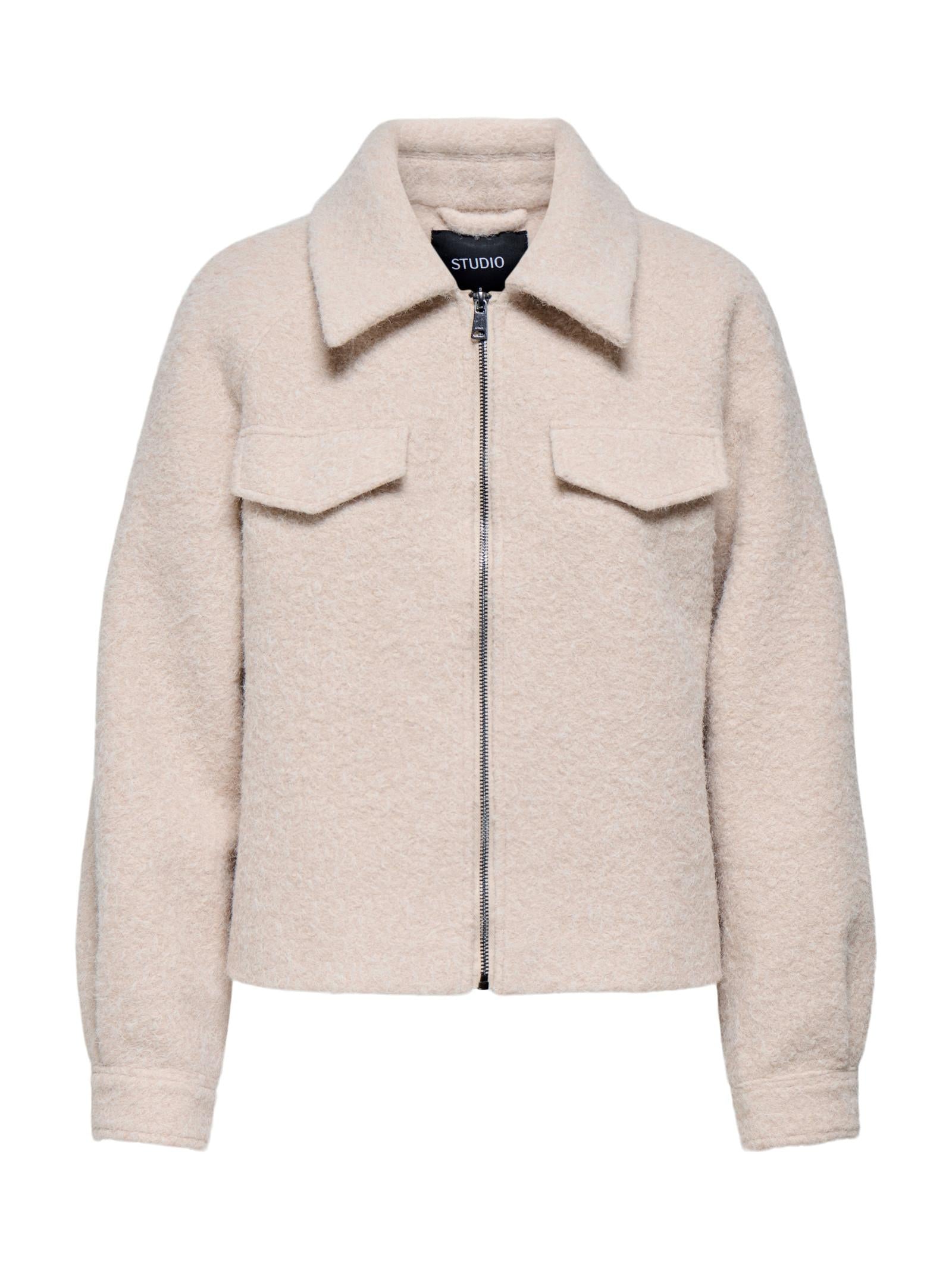 Giubbotto Only Malo Beige con colletto 15339371 /Pumice Stone ONLY 