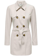 Trench Only Ghiaccio Valeria doppiopetto 15191821 /Moonbeam ONLY 