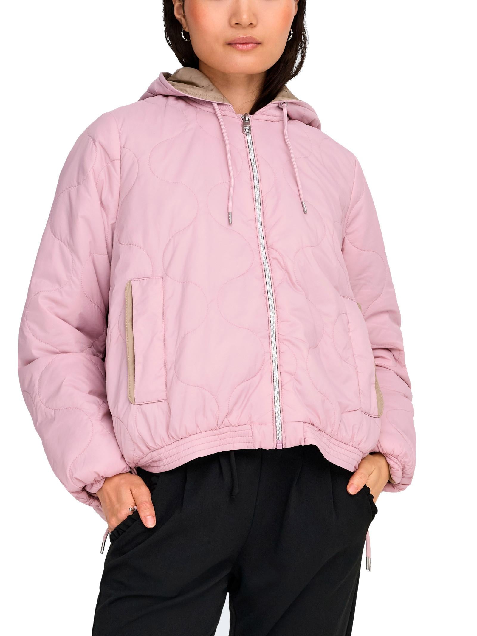 Giubbotto Only Miki Rosa con cappuccio removibile 15361128 /Burnished Lilac ONLY 