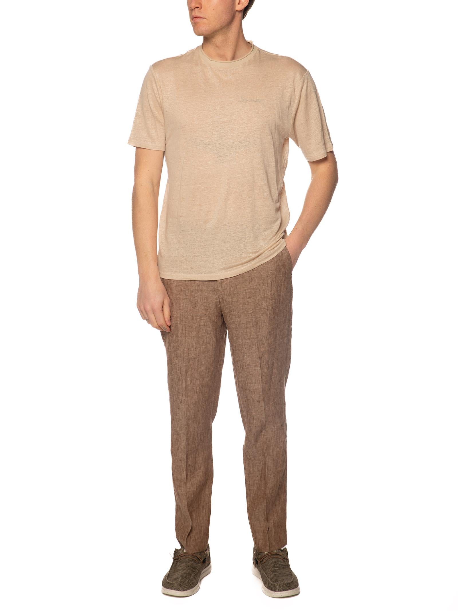 T-shirt Seinse Beige in lino TE3265 BEIGE SEINSE 