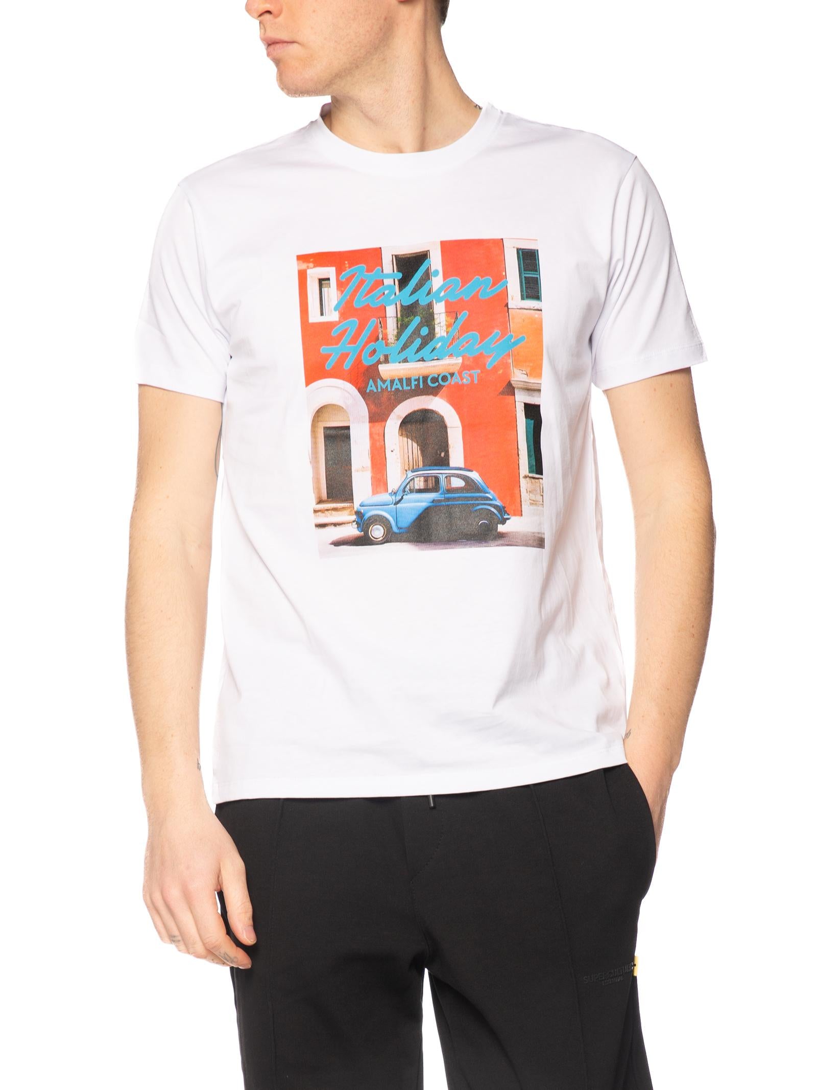 T-shirt Superculture Bianco italian holiday A1811 BIANCO SUPERCULTURE 