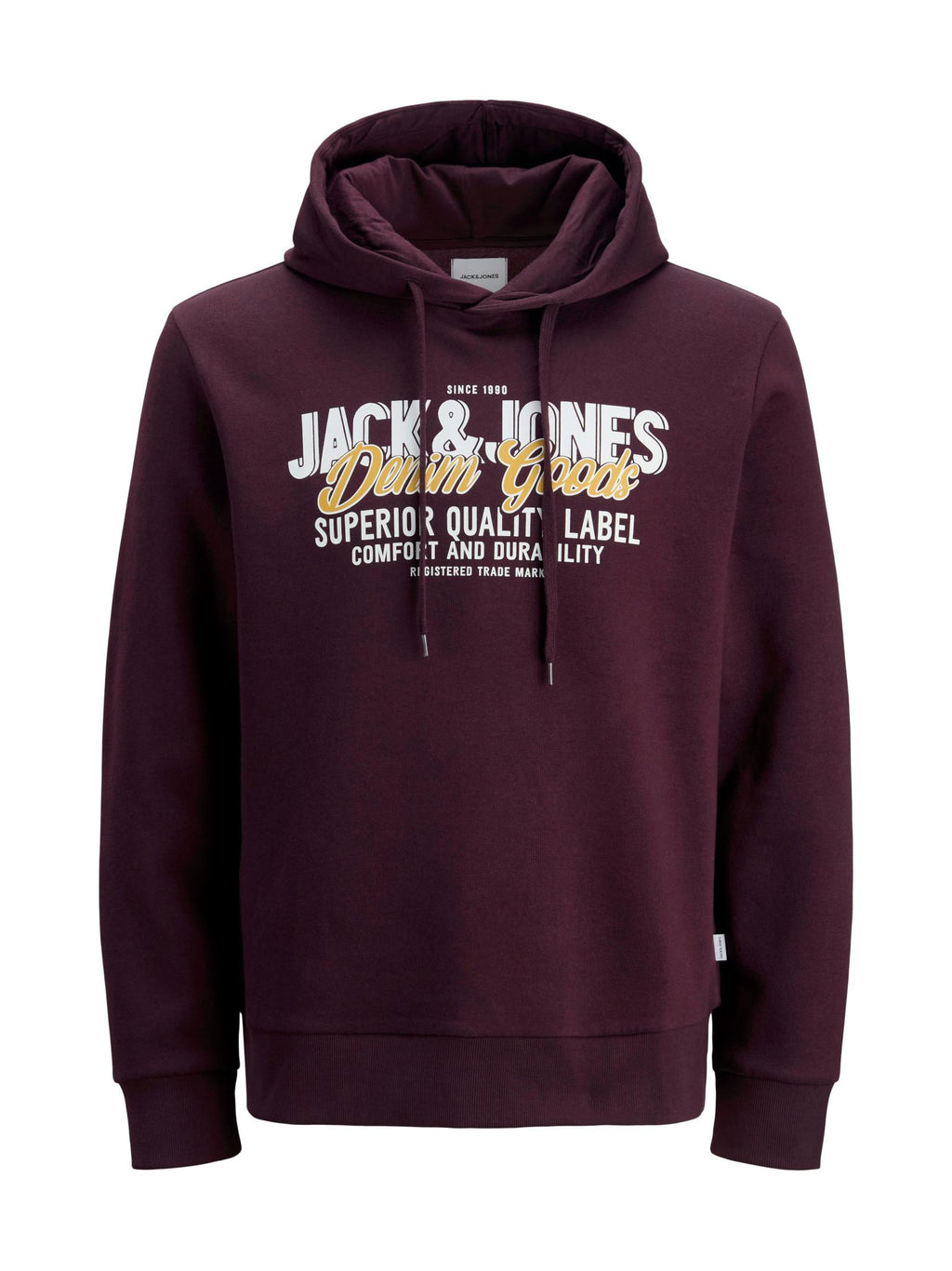 Felpa Jack & Jones Logo Vinaccia con cappuccio 12279649 /Plum Perfect JACK & JONES 
