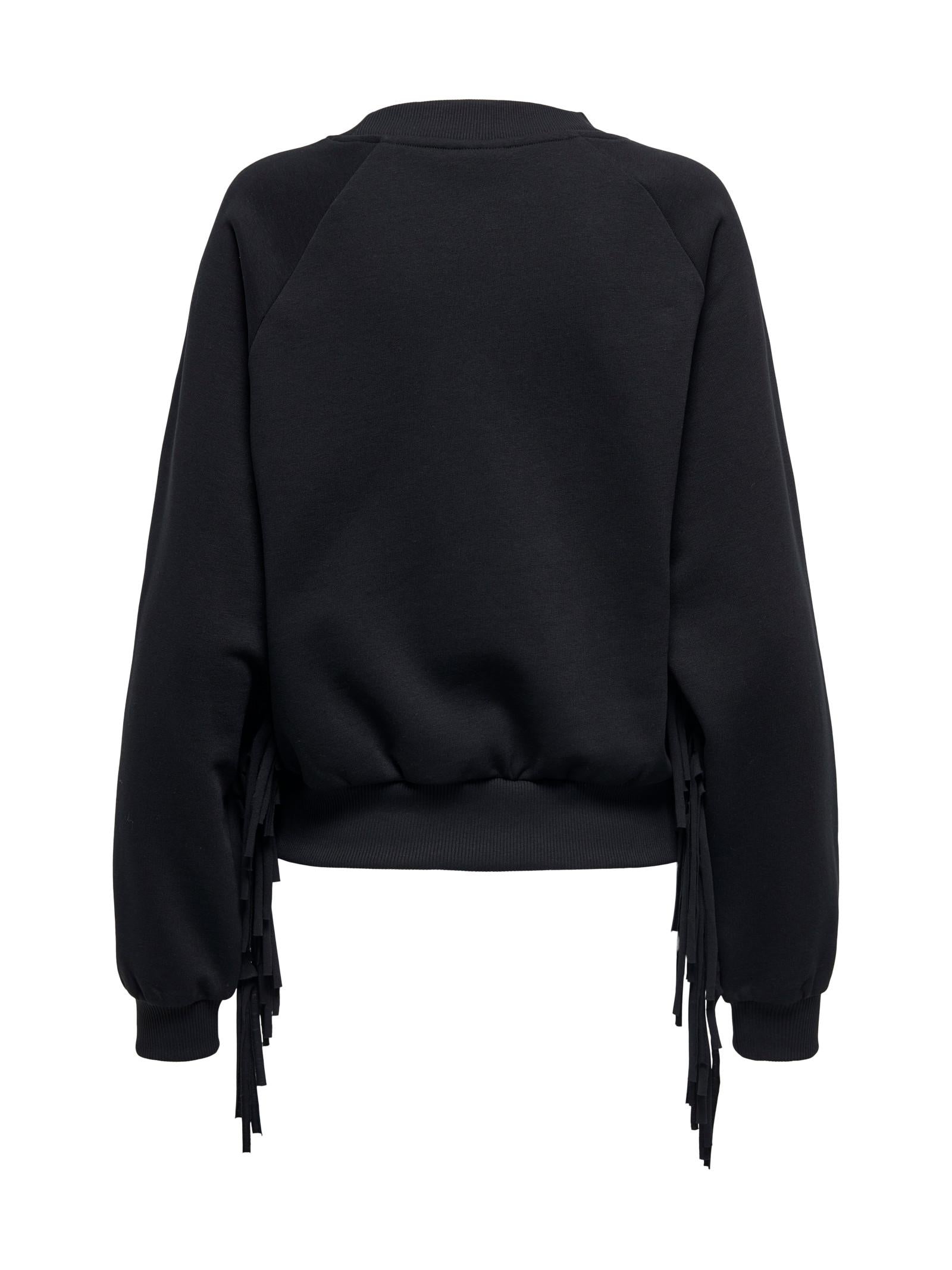 Felpa Only Jett Nero con frange 15355912 /Black ONLY 