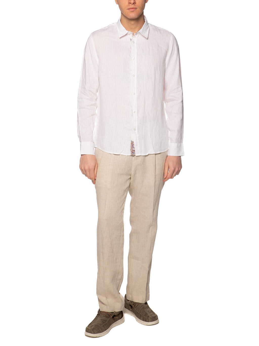 Camicia Seinse Bianco lino fiammato CE1091 BIANCO SEINSE 