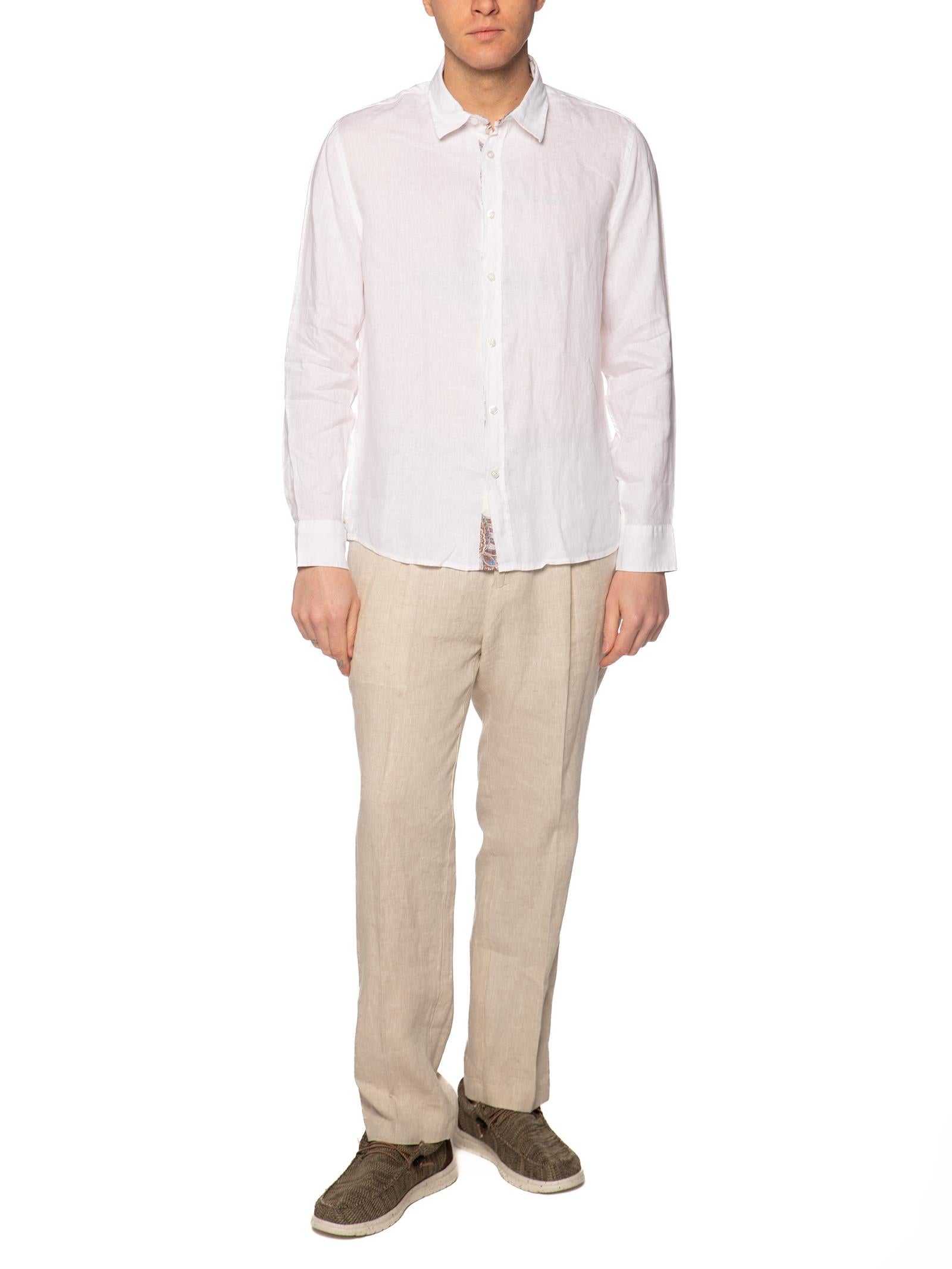 Camicia Seinse Bianco lino fiammato CE1091 BIANCO SEINSE 