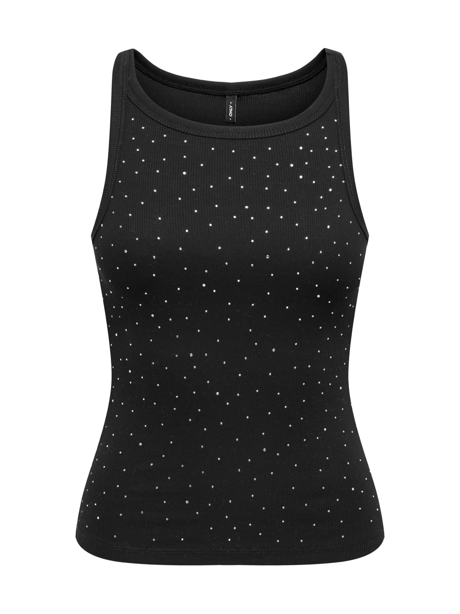 Top Only Filiz Nero strass 15368917 /Black ONLY 