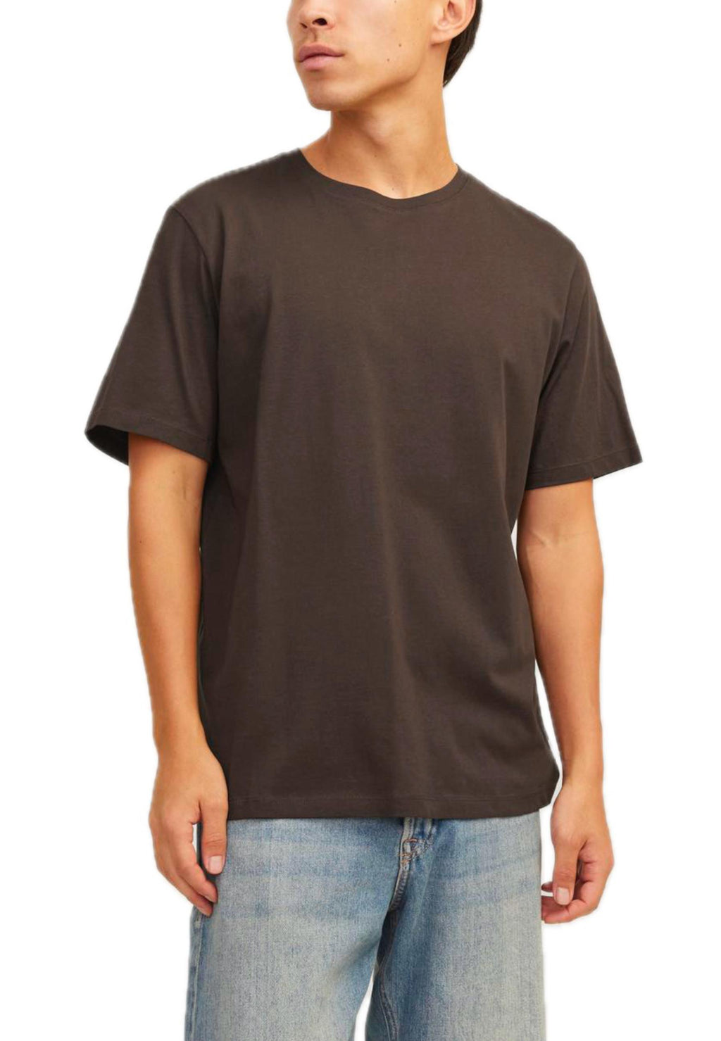 T-Shirt Jack & Jones Organic Marrrone basic girocollo 12156101 /Delicioso JACK & JONES 