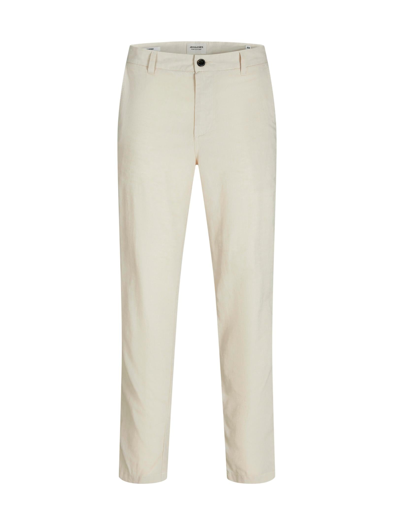 Chino Jack & Jones Summer Sabbia in Lino 12248604 /Feather Gray JACK & JONES 