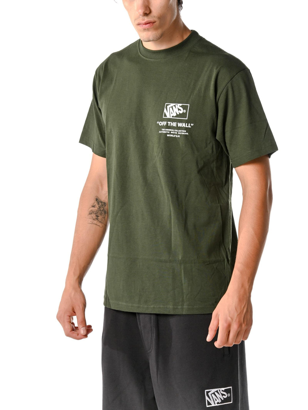 T-shirt Vans Verde con stampa PEW Dried Kelp VANS 