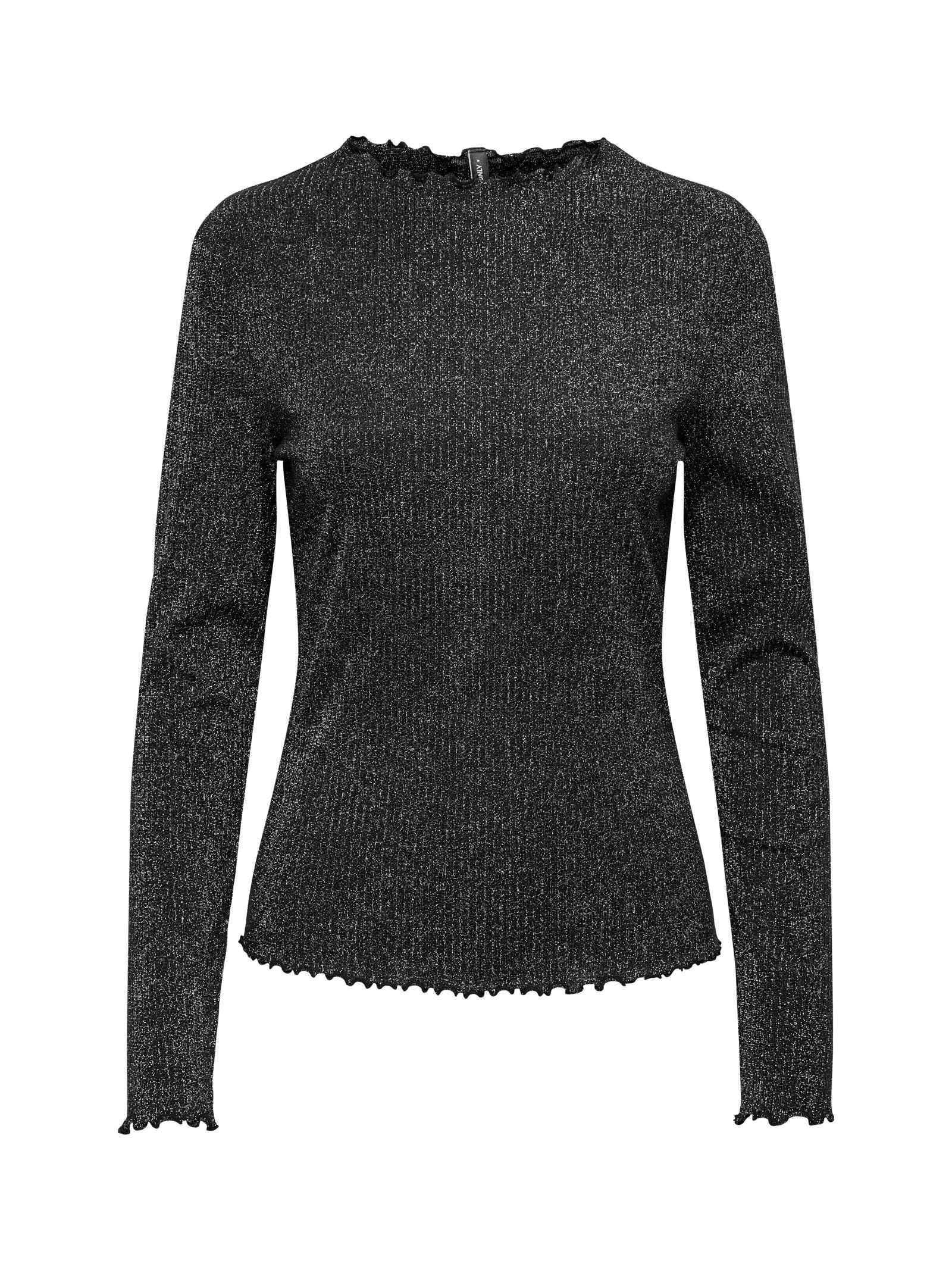 T-shirt Only Emma Nero con glitter 15331094 /Black ONLY 