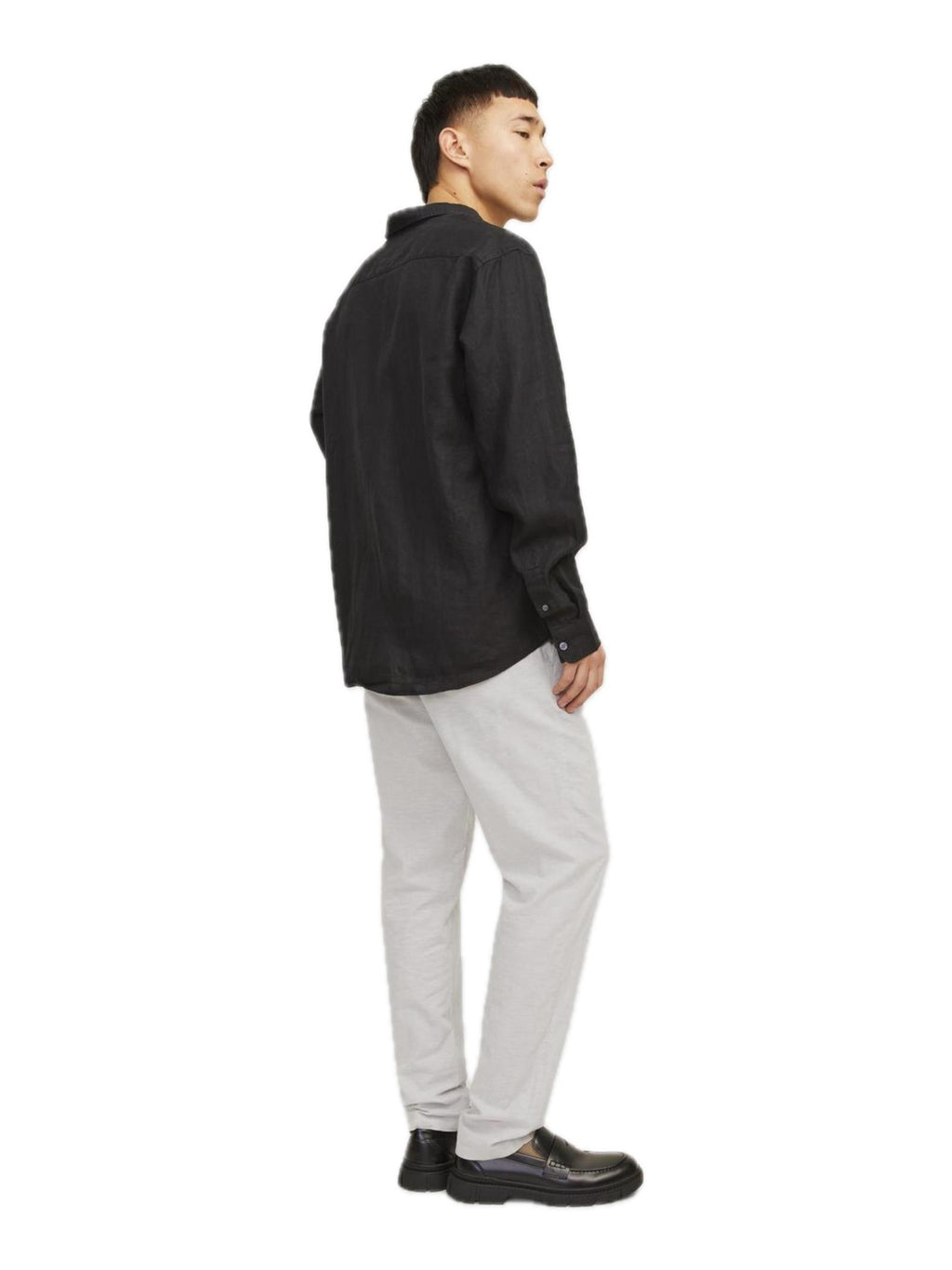 Chino Jack & Jones Bleige Summer in Lino 12248604 /Crockery JACK & JONES 