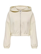 Felpa Only Scarlett Panna con zip 15346449 /Birch ONLY 