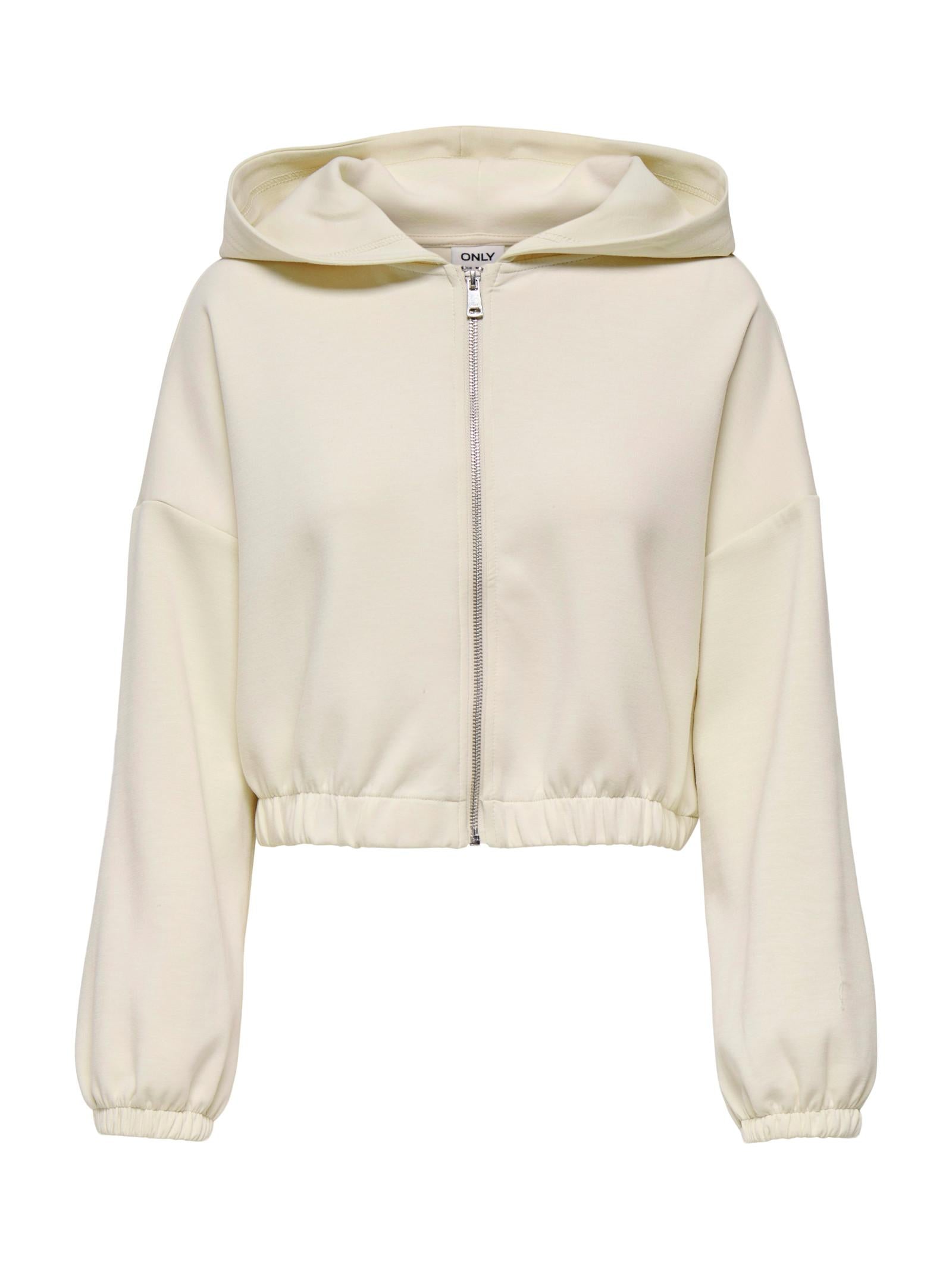 Felpa Only Scarlett Panna con zip 15346449 /Birch ONLY 