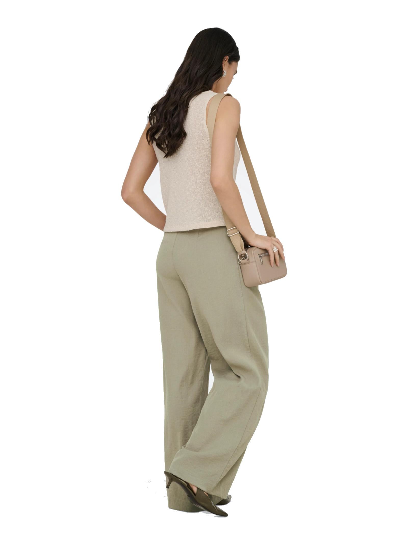 Pantaloni JDY River Sabbia gamba ampoia 15354011 /Weathered Teak JDY 