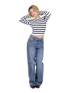 Maglia Only Mist Bianco a righe 15363170 /Bright White ONLY 