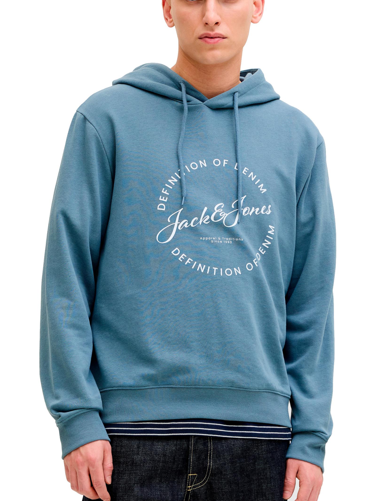 Felpa Jack & Jones Celeste Grayson con stampa 12288378 /Blue Mirage JACK & JONES 
