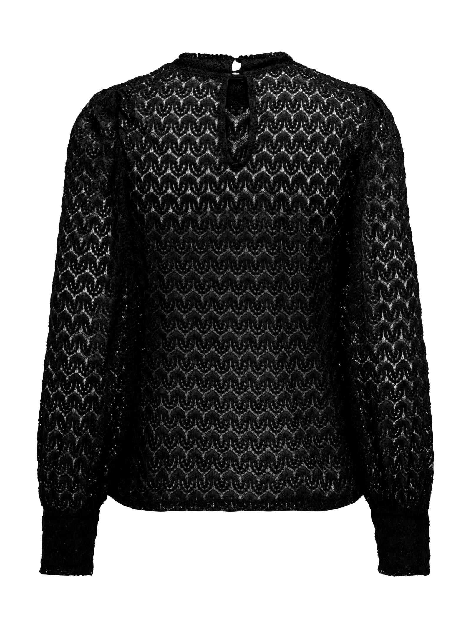 Blusa Jacqueline De Yong Nero Veri girocollo 15268408 /Black JDY 
