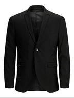 Giacca Jack & Jones Franco Nero monopetto 12199891 /BLACK JACK & JONES 