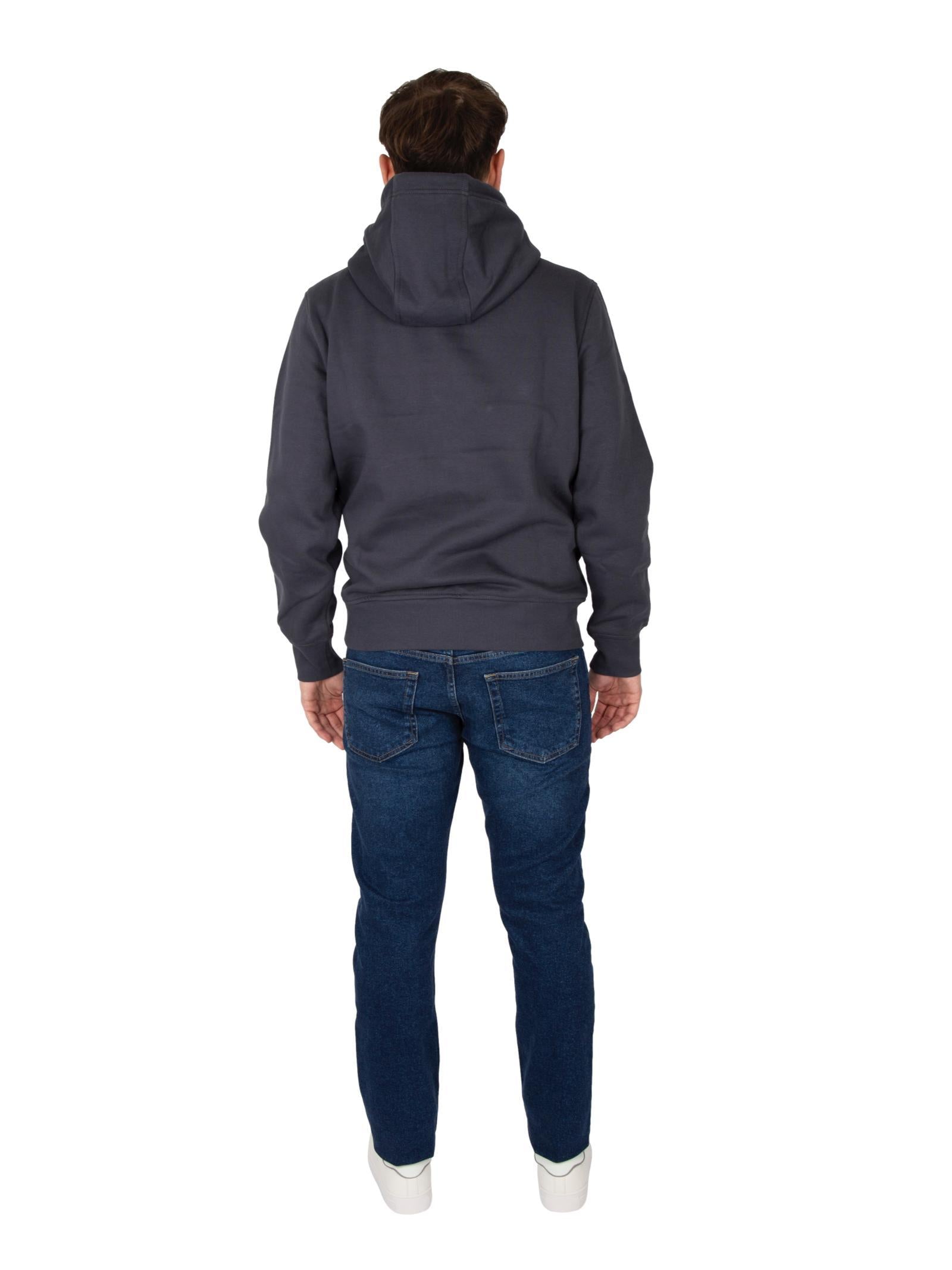 Felpa Calvin Klein Logo Blu con cappuccio J327076 BAN CALVIN KLEIN JEANS 