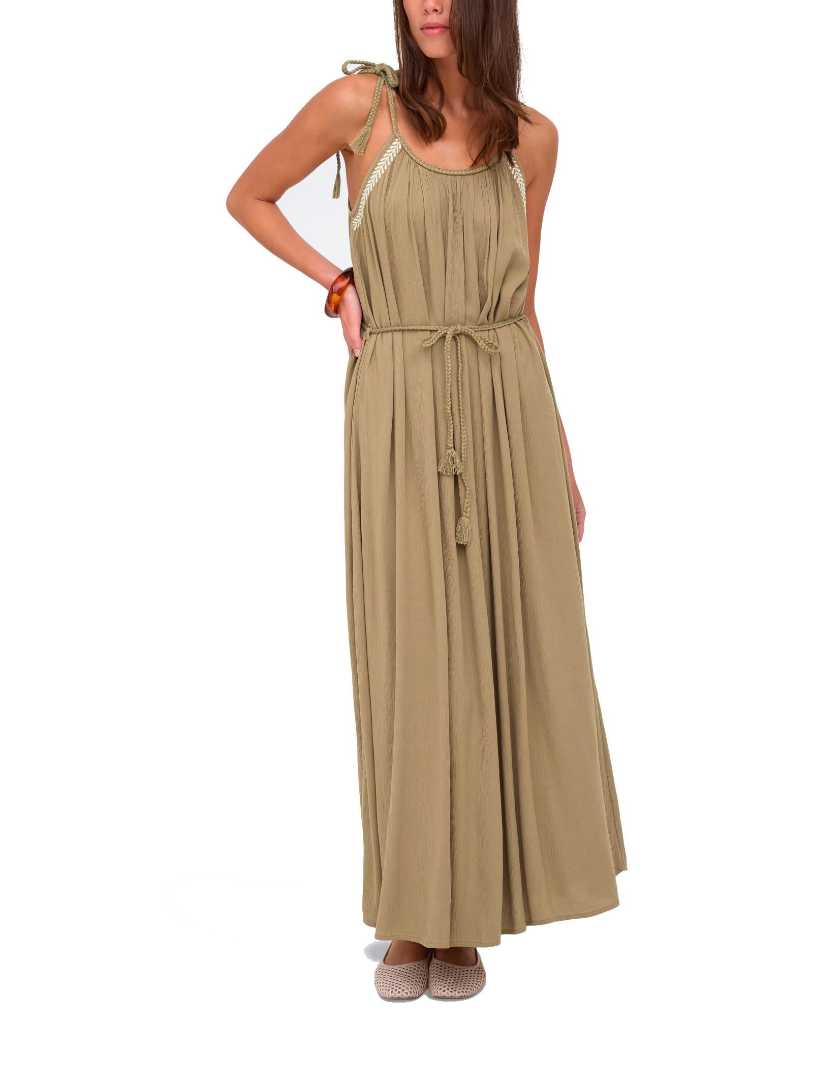 Abito JDY Beige Liva lungo 15367118 /Petrified Oak JDY 