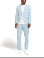 Giacca Jack & Jones Franco Celeste monopetto 12199891 /Chambray Blue JACK & JONES 