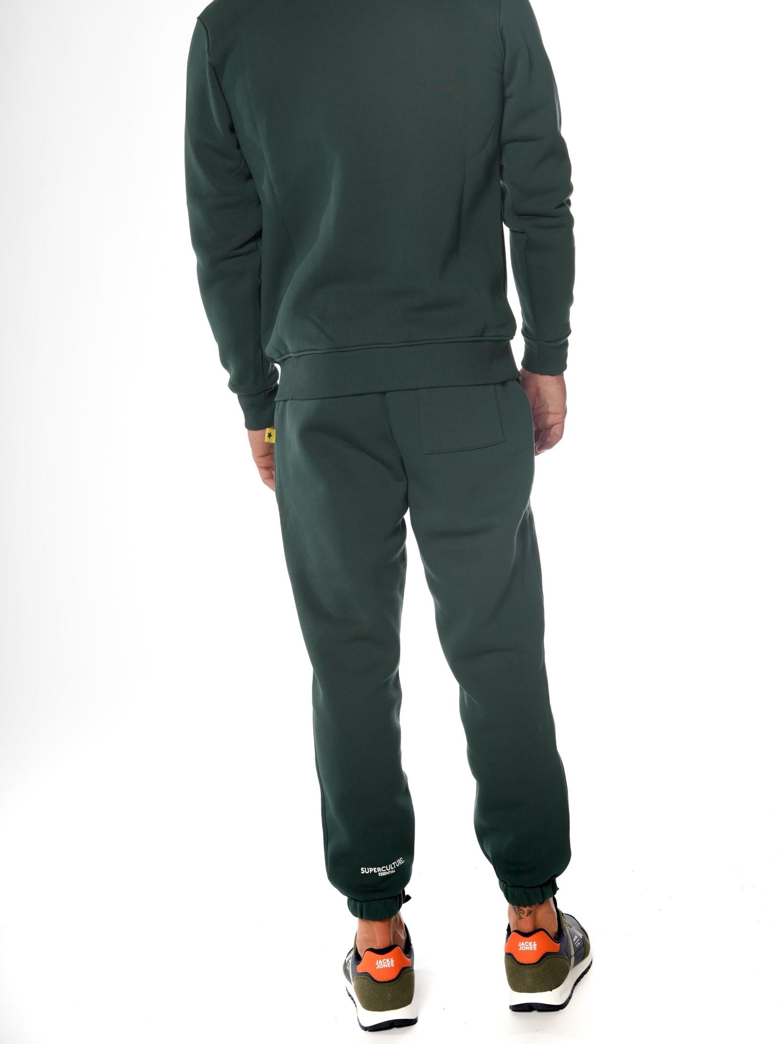 Pantalone Superculture Verde bosco in felpa basic JOG VERDE BOSCO SUPERCULTURE 
