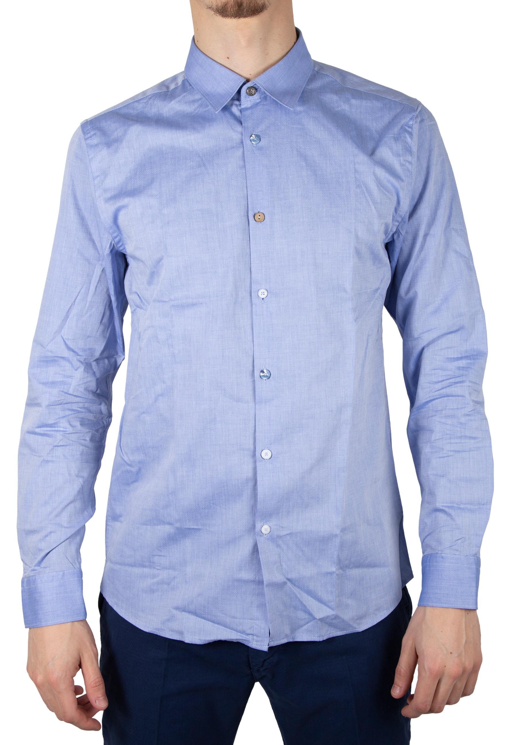 Camicia Sseinse Celeste manica lunga