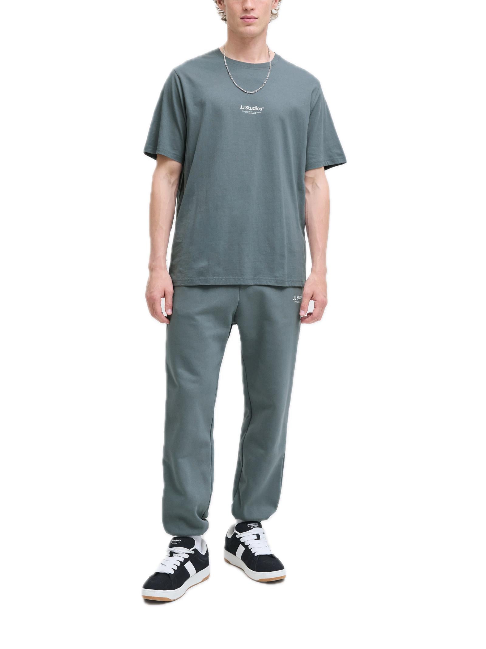 T-shirt Jack & Jones Soho Petrolio con mino logo gommato 12278787 /Stormy Weather JACK & JONES 