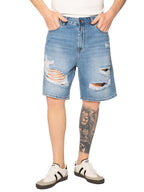 Bermuda Gianni Lupo strappi Medium Blue Denim Baggy GL6505Q MEDIUM BLUE GIANNI LUPO 