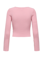 Maglia Only Mist Rosa cropped 15363170 /Romance Rose ONLY 