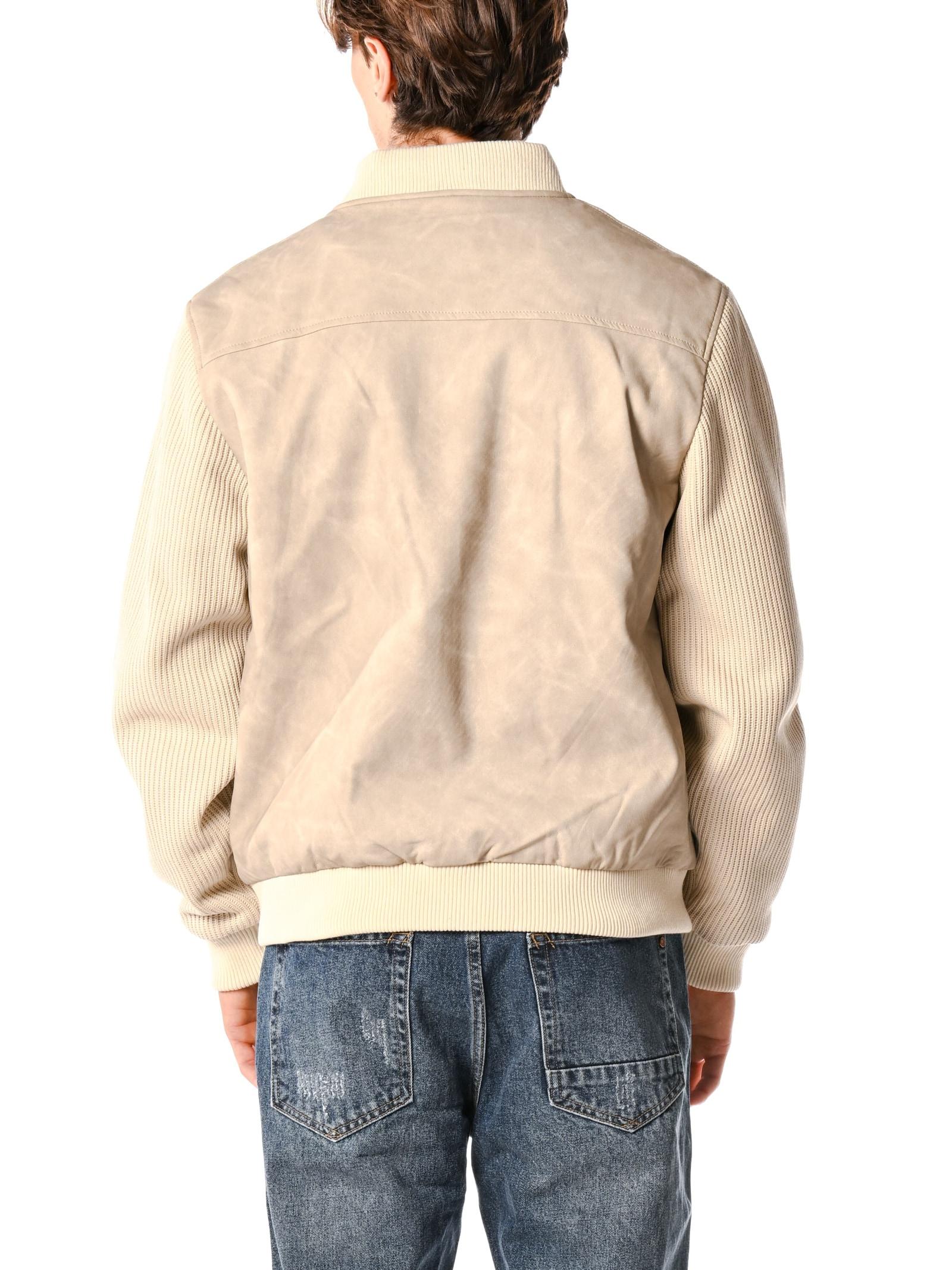 Bomber Gianni Lupo Beige in ecopelle GL9820 BEIGE GIANNI LUPO 