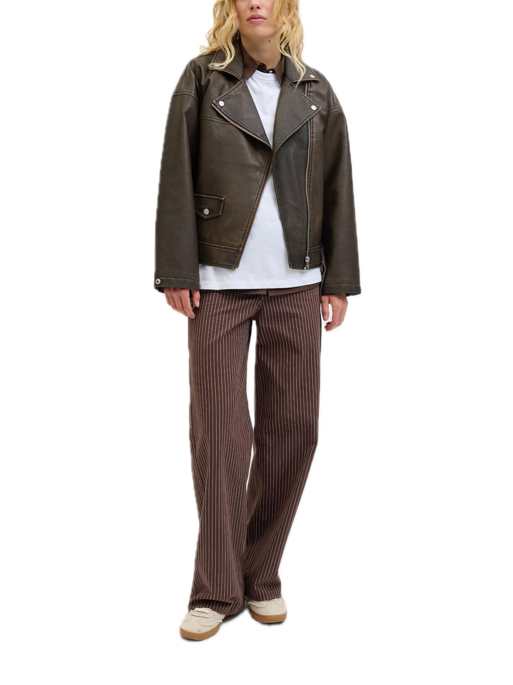 Giubbotto JJXX Frida Marrone biker 12262131 /Bracken JJXX 