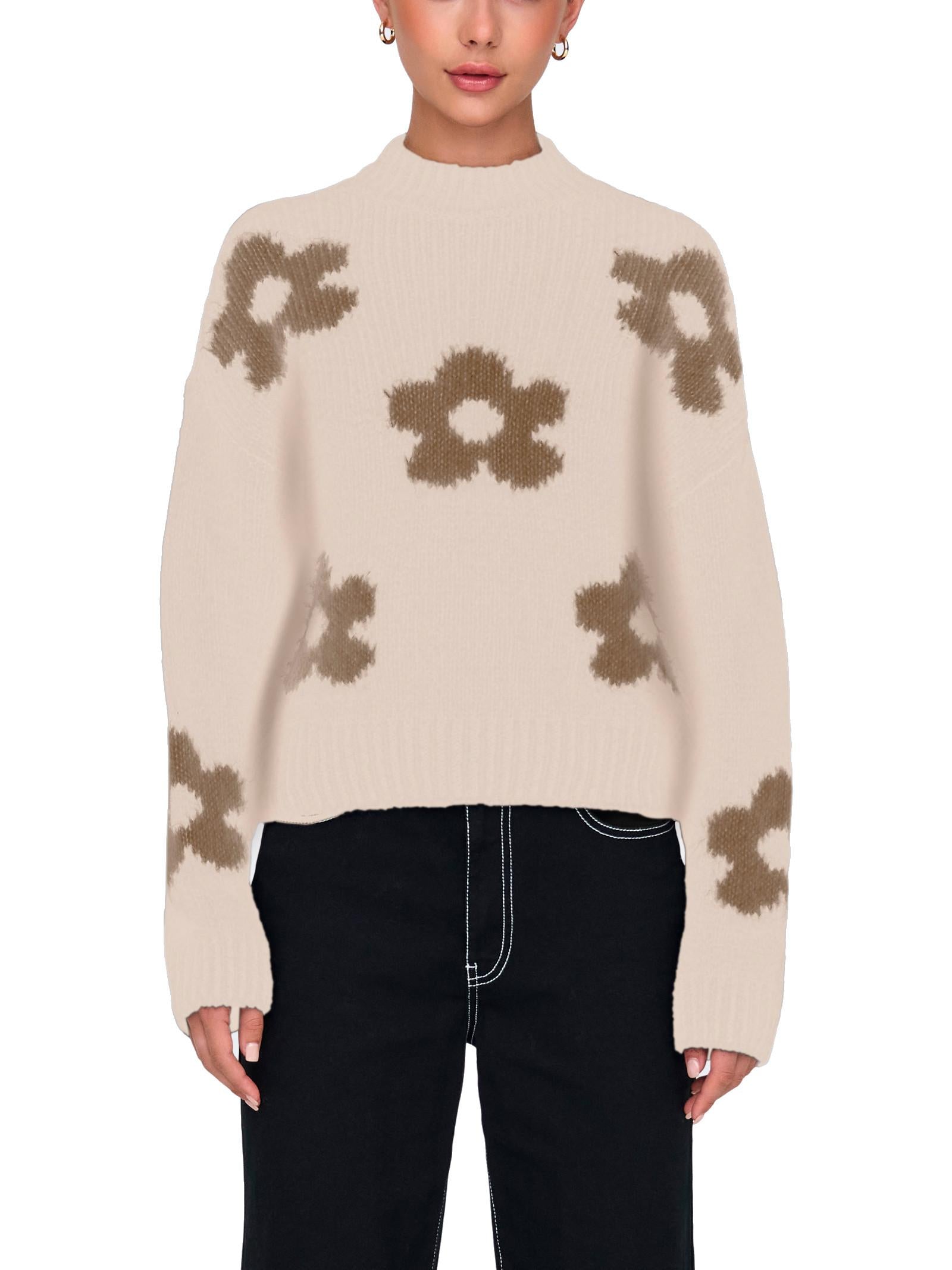 Maglia Jacqueline De Yong Kilian Crema fiori 15341564 /Ecru JDY 