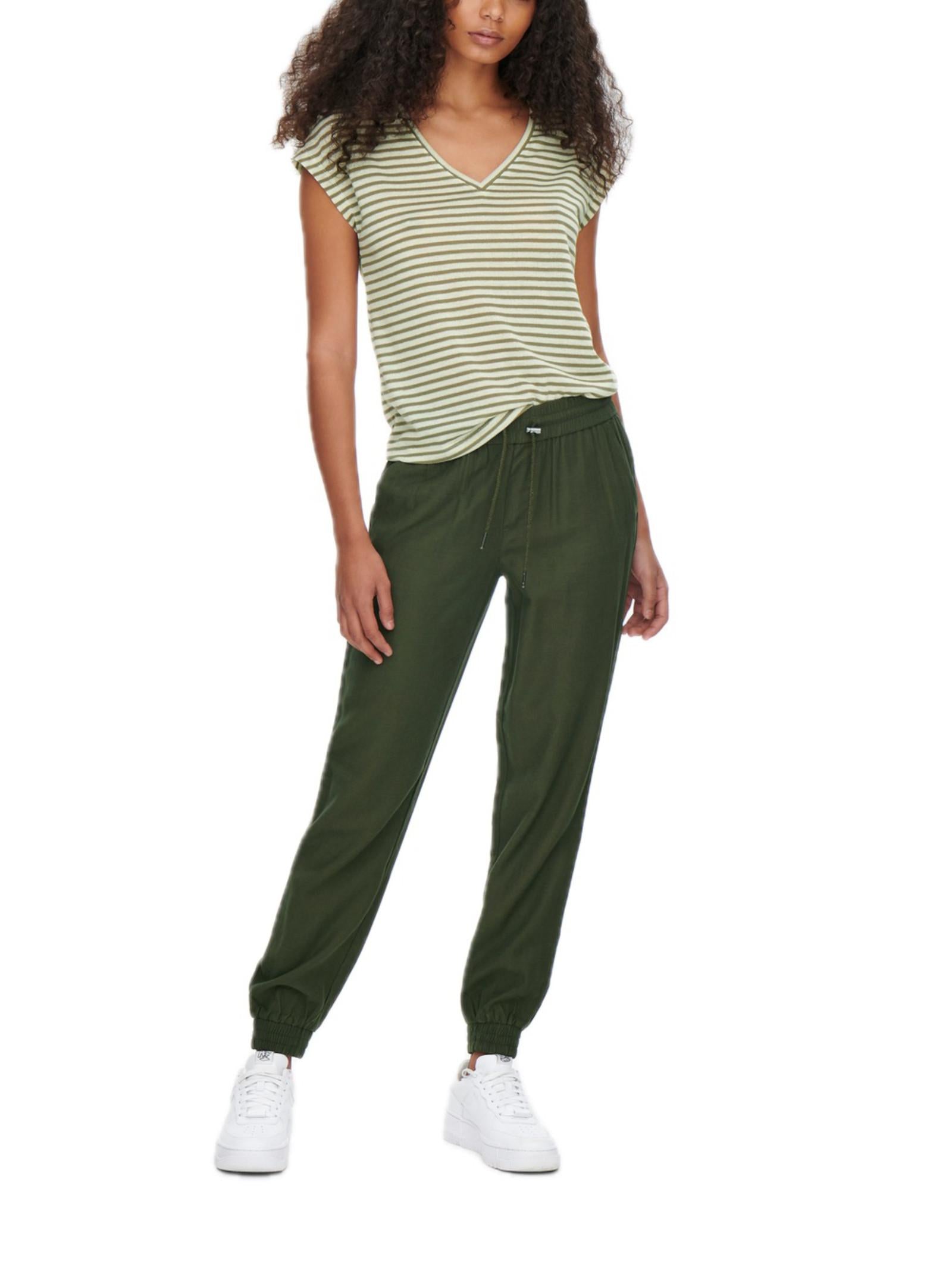 Pantalone Only Verde con polsino 15203946 /Grape Leaf ONLY 