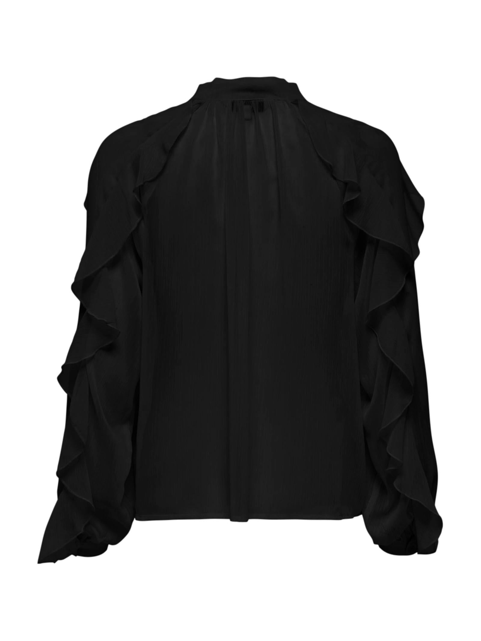 Camicia Only Taryn Nero fiocco e volant 15360696 /Black ONLY 