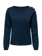 Maglia JDY Laura Blu con bottoni 15366136 /Black Iris JDY 