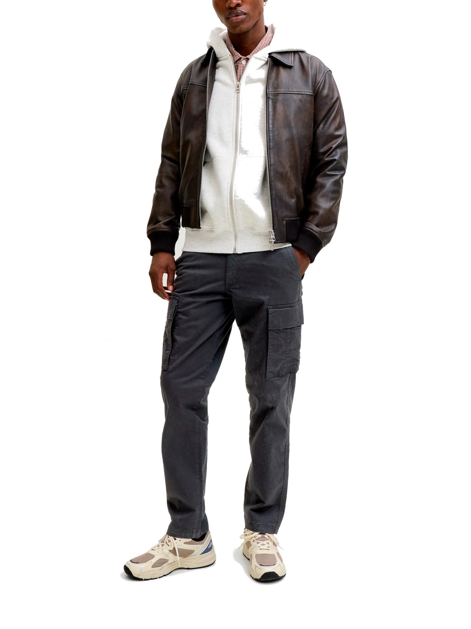 Pantalone Jack & Jones Nero Kane cargo relaxed 12291962 /Black JACK & JONES 