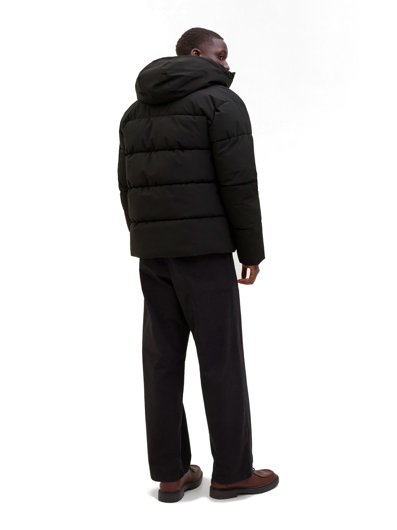 Piumino Jack & Jones Global Nero con cappuccio 12283517 /Black JACK & JONES 